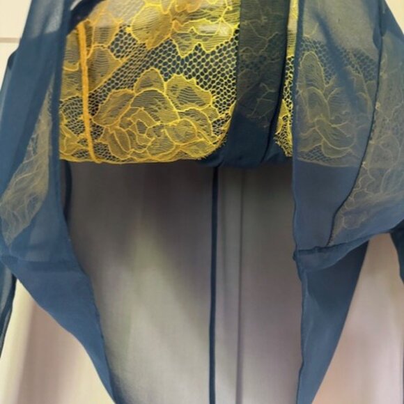 BNWT Fleur Du Mal Blouse + SKirt silk + attached neon lingerie - Picture 13 of 16